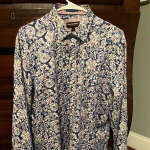 Johnston & Murphy men's paisley shirt